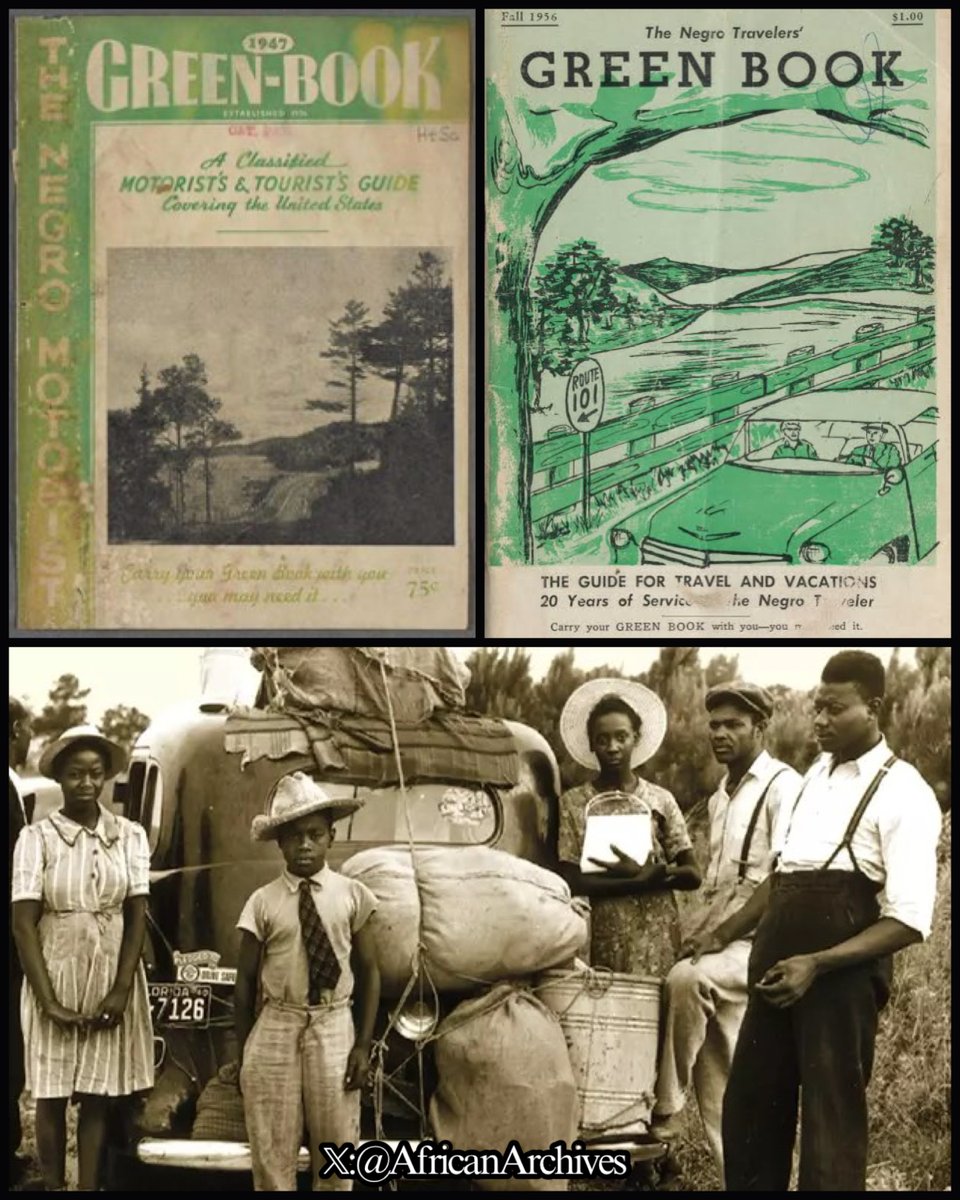 The fall 1956 Negro Travelers’ Green Book listed hotels, motels, and restaurants that were safe for black families on the road. The cover warns, “Carry your GREEN BOOK with you—you may need it.”

The Negro Motorist Green Book (also The Negro Motorist Green-Book, The Negro