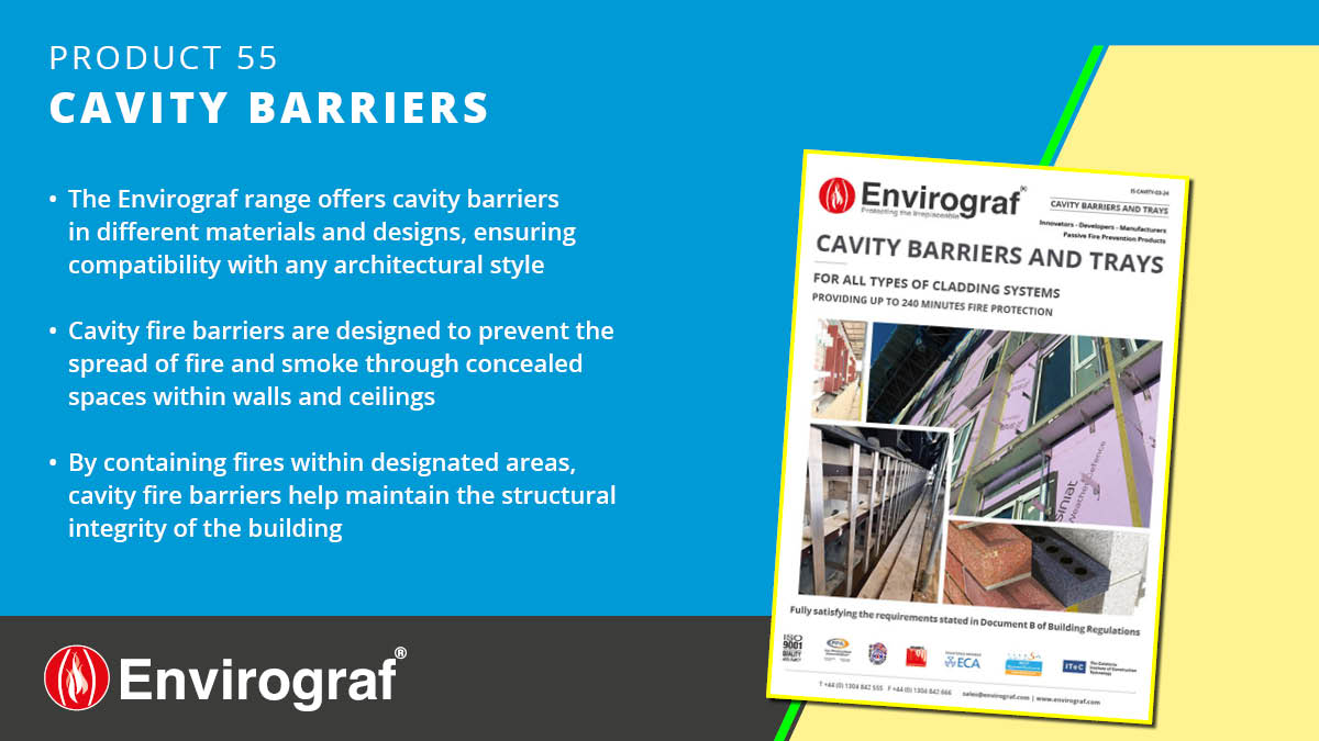 We manufacture a comprehensive range of Cavity Barriers &amp; Trays. Click for a comprehensive overview of the wide variety of Envirograf cavity fire protection products heyzine.com/flip-book/5ac7… or contact us to find out how we can provide what you need.
  #CavityBarrier