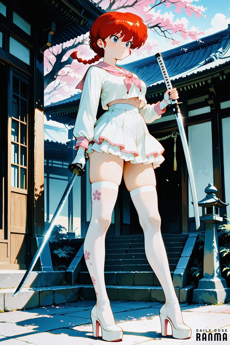 DailyDoseRanma's tweet photo. White uniform, pink trim, silver flash—springtime never looked so sharp 🌸 https://t.co/6tvAeEzzSg