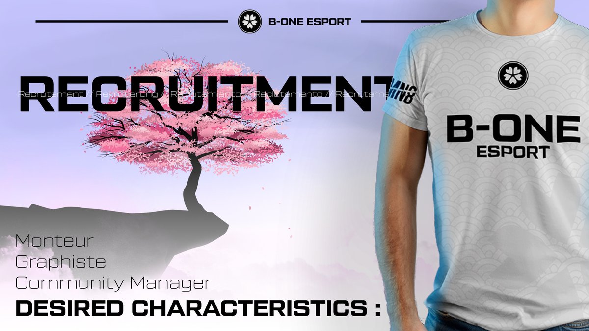B-One eSport (@boneesport) on Twitter photo ๐จ ๐๐ ๐๐ ๐๐๐๐๐๐๐ (๐/๐
) !
Tu es monteur, graphiste ou community manager passionnรฉ et ambitieux ?
Rejoins notre รฉquipe crรฉative ๐ฅ
N'hรฉsite pas ร retrouver + d'informations sur le lien โก๏ธ urls.fr/GFjzjK
#Recrutement #CM #Graphiste #MonteurVidรฉo #BOneeSport ๐จ ๐๐ ๐๐ ๐๐๐๐๐๐๐ (๐/๐
) !
Tu es monteur, graphiste ou community manager passionnรฉ et ambitieux ?
Rejoins notre รฉquipe crรฉative ๐ฅ
N'hรฉsite pas ร retrouver + d'informations sur le lien โก๏ธ urls.fr/GFjzjK
#Recrutement #CM #Graphiste #MonteurVidรฉo #BOneeSport