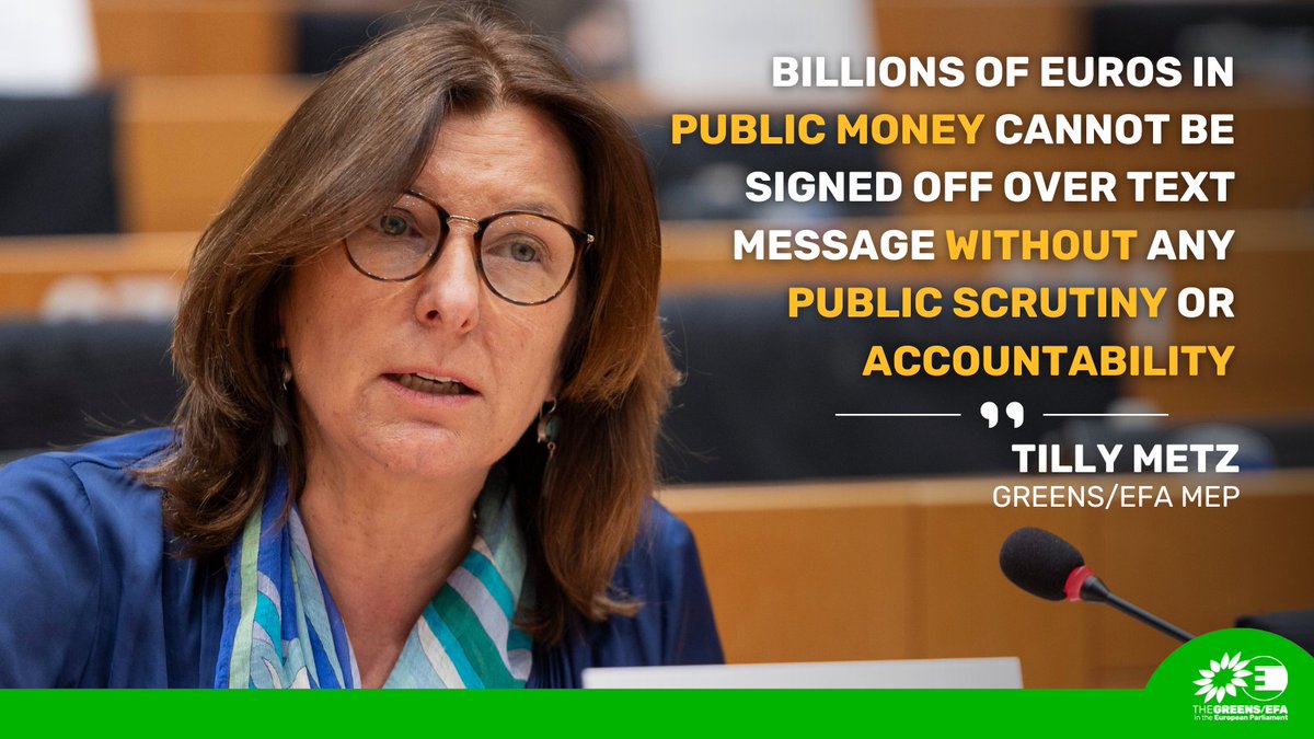 Greens/EFA in the EU Parliament 🌍 (@greensefa) on Twitter photo Today, the <a href="/EUCourtPress/">EU Court of Justice</a> has ruled that the Commission failed to uphold transparency rules around text messages with the CEO of Pfizer.
#Transparency and democratic #accountability must be at the heart of EU decision-making.
Our MEP Tilly Metz:
greens-efa.eu/en/article/pre… Today, the <a href="/EUCourtPress/">EU Court of Justice</a> has ruled that the Commission failed to uphold transparency rules around text messages with the CEO of Pfizer.
#Transparency and democratic #accountability must be at the heart of EU decision-making.
Our MEP Tilly Metz:
greens-efa.eu/en/article/pre…