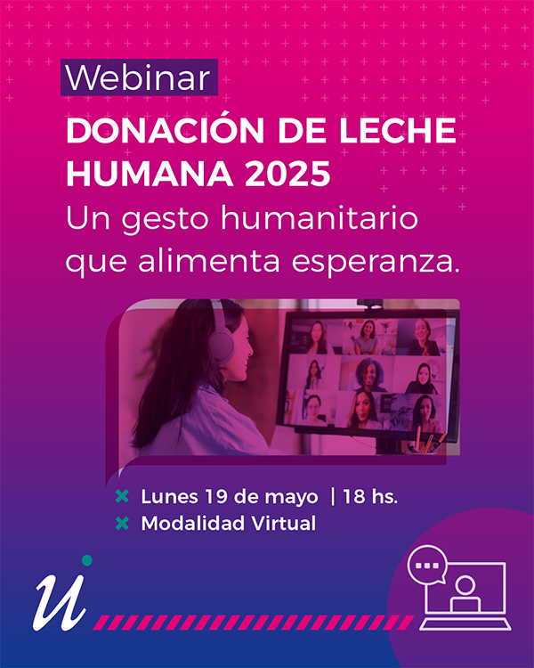WEBINAR 💻DONACIÓN DE LECHE HUMANA 2025

📌19 de mayo de 2025
⌛️ 18 hs.

📹La actividad se transmitirá por el canal de youtube de la Universidad 

Fomentar la donación de leche es cuidar el futuro ❤️

Más info e inscripción isalud.edu.ar/.../webinar_do…