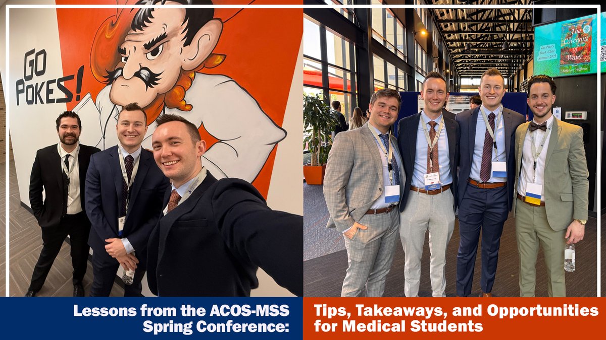 Check out the key takeaways from the ACOS-MSS (American College of Osteopathic Surgeons–Medical Student Section) Spring Conference for valuable insights for aspiring surgeons. hubs.la/Q03ms_vb0 

#MedicalStudent #ACOSMSS #ConferenceTips #MedSchool #MedEd #FutureDOctor