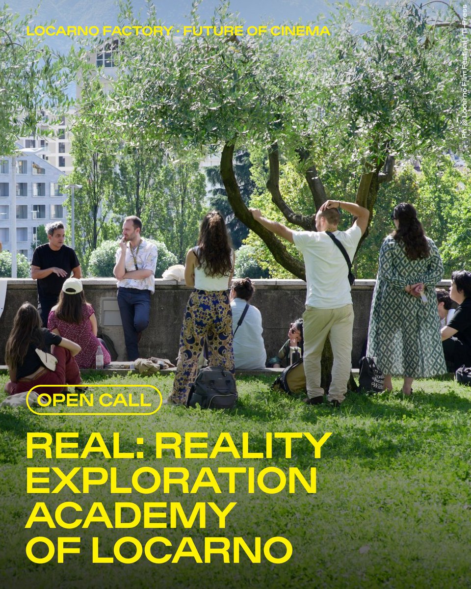#REAL: Reality Exploration Academy of Locarno is a ten-day program (August 6 – 16, during #Locarno78) that brings together cutting-edge audiovisual research and creative practices to explore how reality is represented and reimagined on screen.

→ Apply: shorturl.at/5jtyT