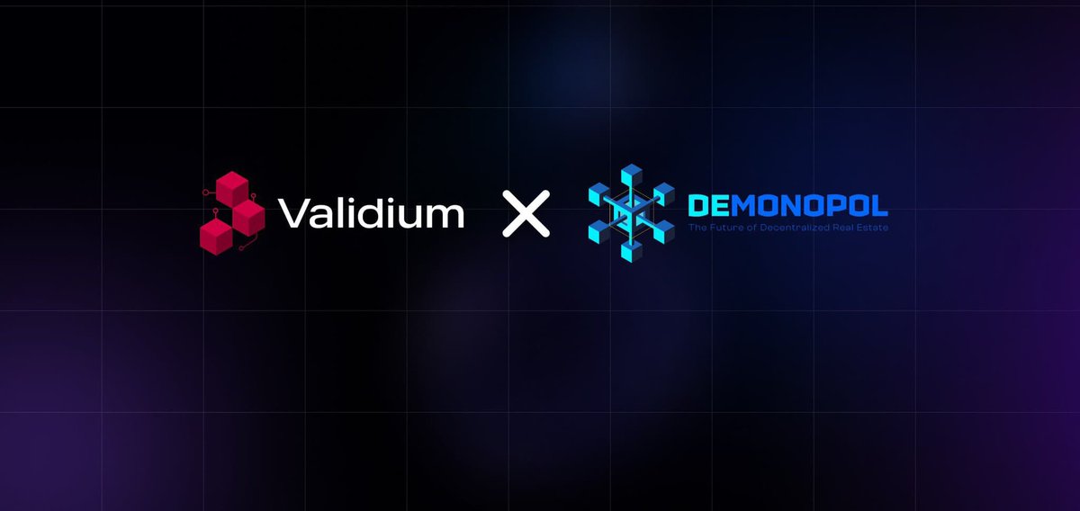 Demonopol, Web3 Real Estate. RWA - DeFi - AI - DAO (@demonopol_dao) on Twitter photo DeMonopol Partnership Spotlight
At DeMonopol, we’re building the future of real estate on-chain and that future demands infrastructure that’s fast, scalable, and secure.
That’s why we’re proud to spotlight <a href="/ValidiumNetwork/">Validium Network</a> as a core technology partner.
Validium isn’t just DeMonopol Partnership Spotlight
At DeMonopol, we’re building the future of real estate on-chain and that future demands infrastructure that’s fast, scalable, and secure.
That’s why we’re proud to spotlight <a href="/ValidiumNetwork/">Validium Network</a> as a core technology partner.
Validium isn’t just
