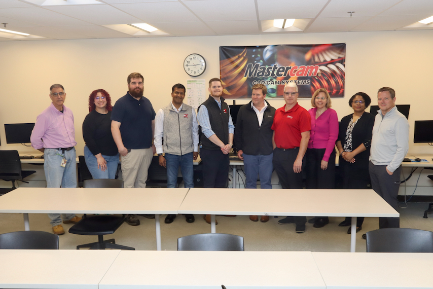 Great to welcome Russ Bukowski, President of <a href="/Mastercam/">Mastercam</a> &amp; STCC alum, back to campus! He met with President <a href="/johnb_cook/">John B. Cook</a> &amp; toured our Mechanical Engineering Technology lab with his team. Amazing to see a former Ram leading in tech and giving back!