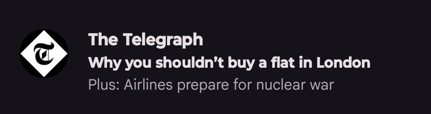 Omg, I was just going to purchase a flat in London