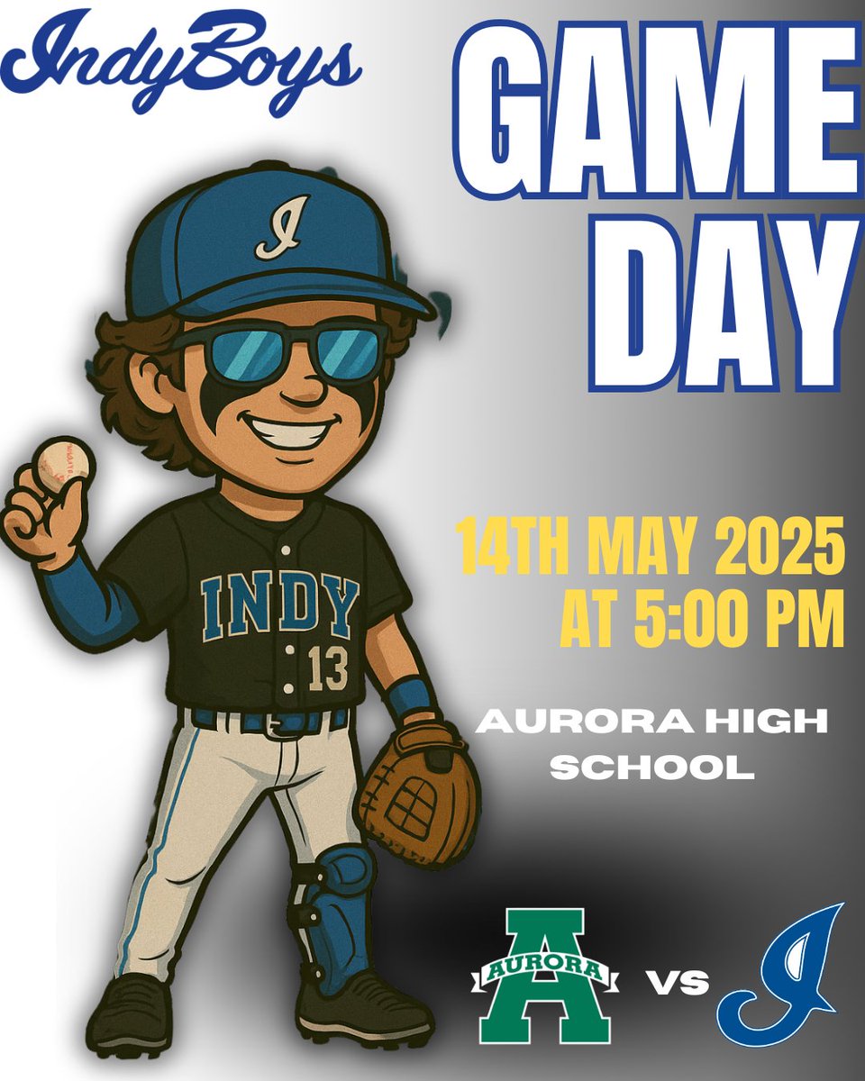 Gameday for IndyBoys! Travel to Aurora for a 5:00 game!