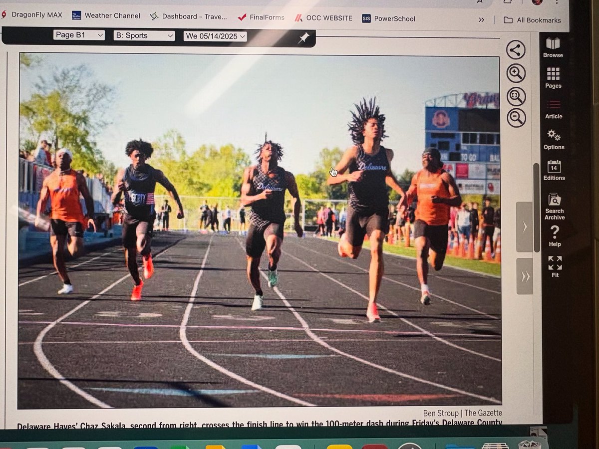 100 meter County Final from Gazette today🔥