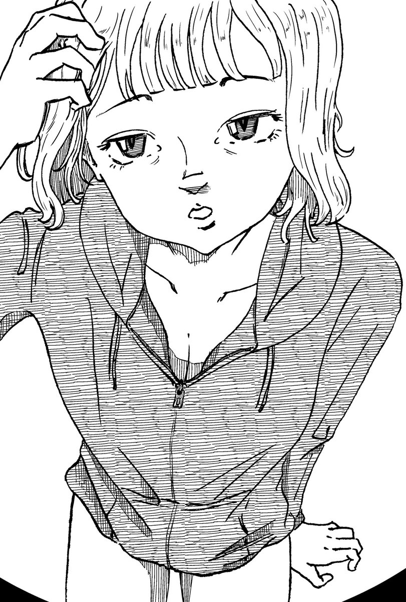 ohyake_kankaku's tweet image. あざとさを真正面から受け止める落書き。
#イラスト #女の子 #練習
#絵柄が好みっていう人にフォローされたい