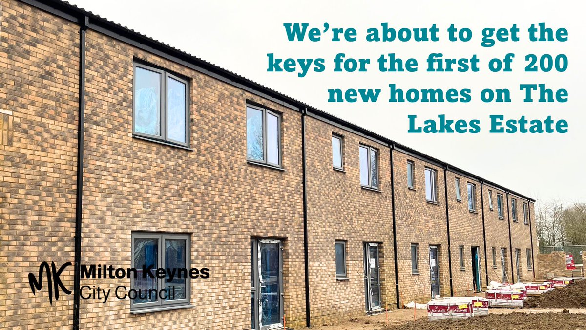We’re at an important milestone in building hundreds of new council homes at The Lakes Estate, alongside new facilities and improved green space – we’ll shortly get the keys to the first finished homes so we can start making arrangements for local people to move in.