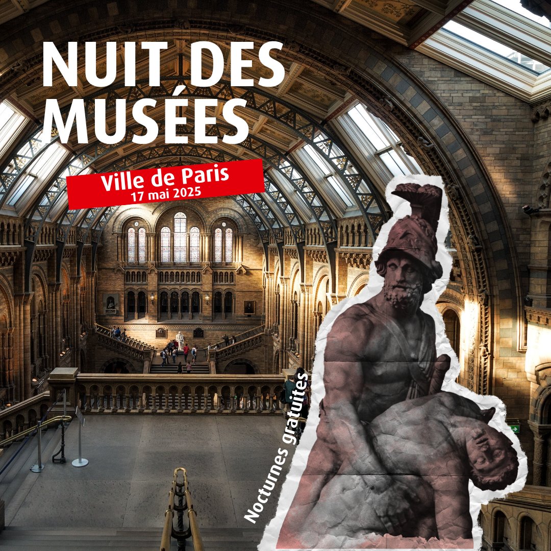 MijeAssociation's tweet photo. 🎨 Nuit des Musées 2025 à Paris : une soirée culturelle inoubliable le 17 mai !

Le samedi 17 mai 2025, Paris s'illumine pour la 21e édition de la Nuit européenne des musées. De 18h à minuit, plus de 80 musées parisiens ouvriront gratuitement leurs portes. https://t.co/WhNZhDaHig