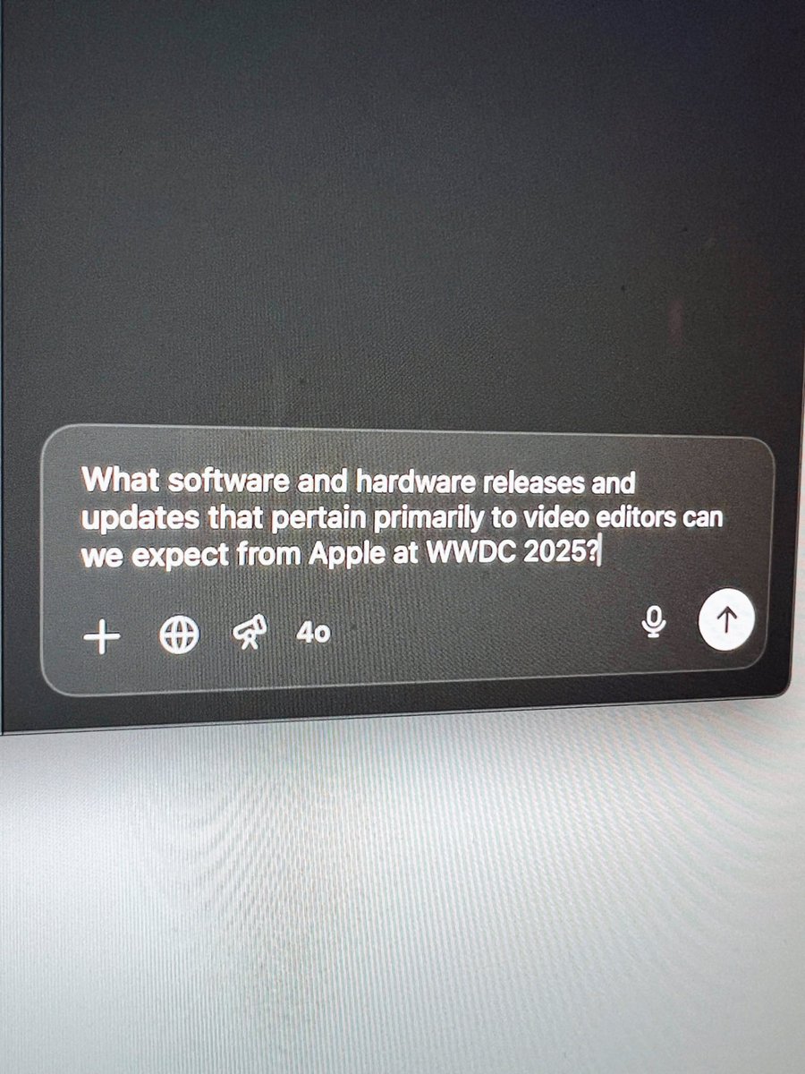 Anybody else wondering what’s coming for video editors at WWDC 2025? New Mac Pro…? 👀