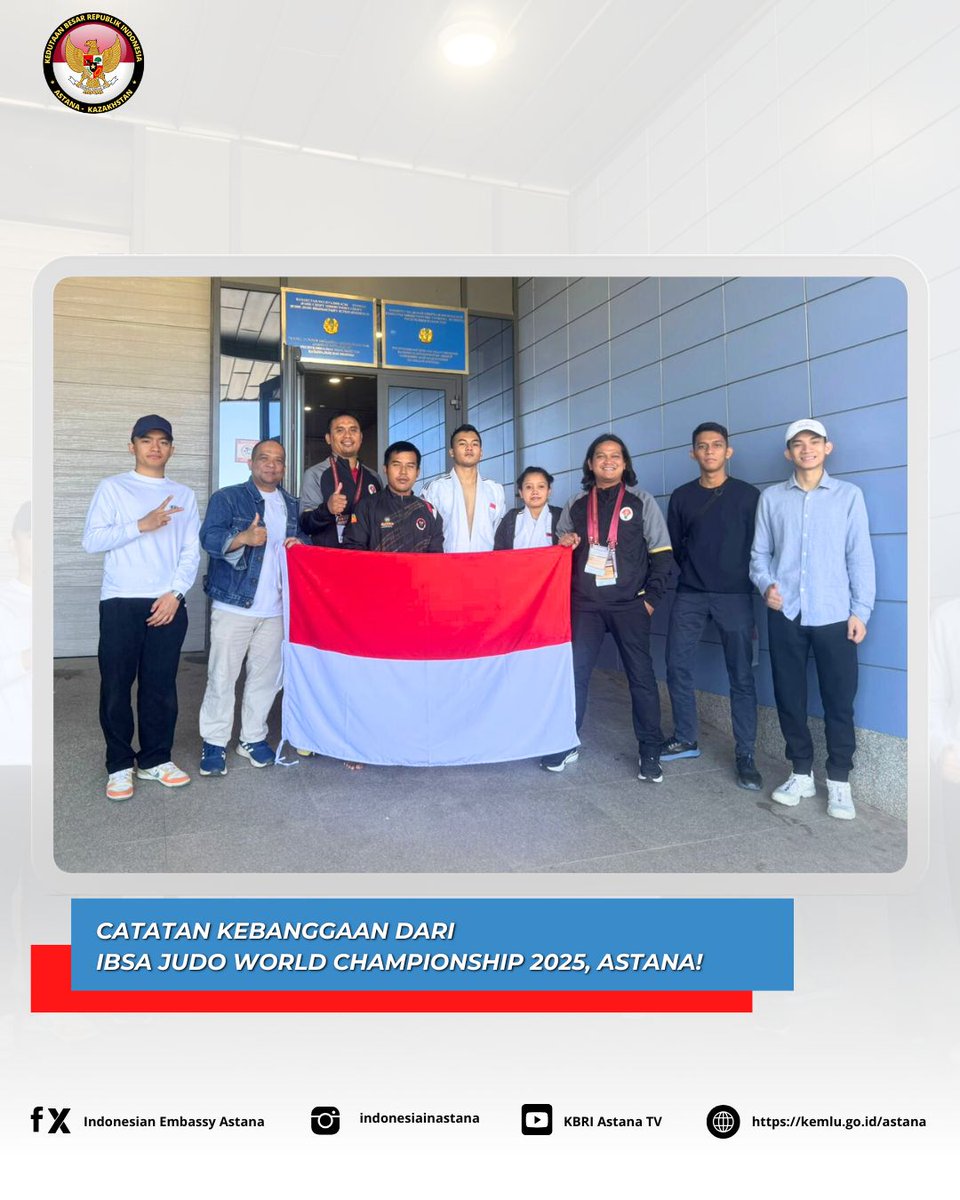Tim Para Judo Indonesia tunjukkan performa kuat di tengah 300 atlet dari 38 negara. Di ajang yang dihadiri para juara Paralimpiade, Junaedi &amp; Rafli berhasil capai peringkat 7 setelah pertarungan sengit di semi-final repecharge!

#JudoIndonesia
#Inidiplomasi
#kbriastana