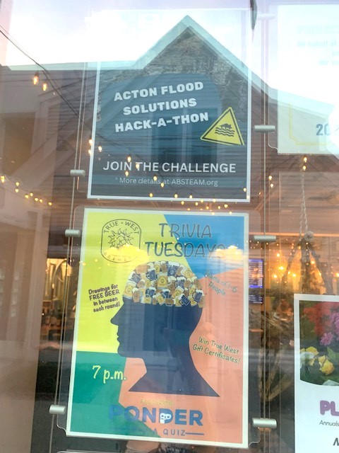 Thank you Ian Bergemann, Town of Acton Conservation Division for leading Tuesday 'Wetlands Trivia' at True West in West Acton!  
A lead-in to the upcoming AB STEAM Acton Flood 🌊🏞️Solutions Hackathon! <a href="/ABPIPSTEM/">AB STEAM Acton MA</a> 
#ActonMAlocal #ABSTEAMHackathon