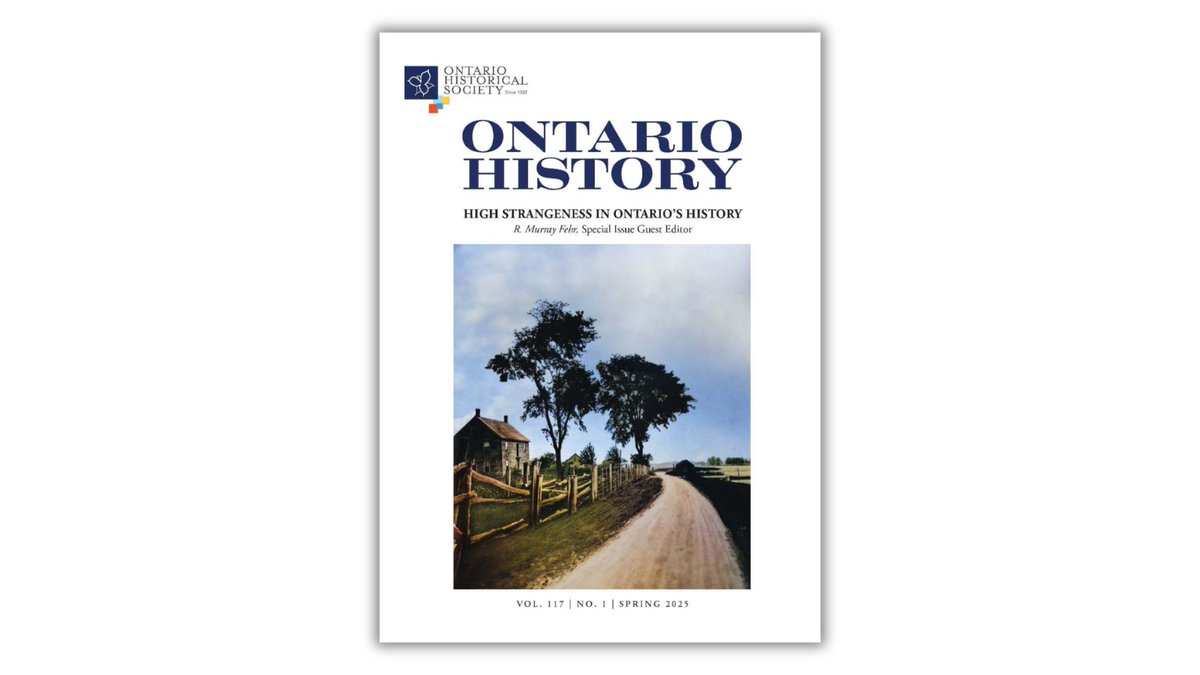 Announcing the launch of Ontario History journal's 2025 Spring special issue on "High Strangeness in Ontario’s History!" Enjoy 5 new articles and 11 book reviews.

erudit.org/en/journals/on…