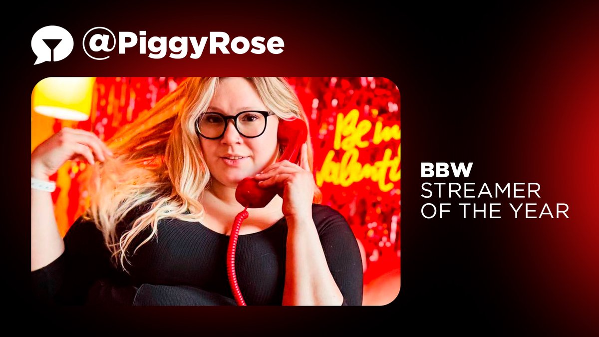 Stripchat.com 📸 🎥 (@stripchat) on Twitter photo Congrats to <a href="/PiggyRoseBBW/">Piggy Rose🏆XMA NOMINEE ✈️ XBIZ Miami 🌴</a> on her BBW Streamer of the Year nomination! 💖
If you’ve ever been in her room, you already know she earned it.
🗳️ Vote here: xma.show/voting Congrats to <a href="/PiggyRoseBBW/">Piggy Rose🏆XMA NOMINEE ✈️ XBIZ Miami 🌴</a> on her BBW Streamer of the Year nomination! 💖
If you’ve ever been in her room, you already know she earned it.
🗳️ Vote here: xma.show/voting