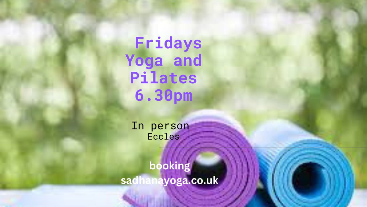 Start your weekend right – build strength, improve posture, and boost your wellbeing with our energizing Pilates &amp; Yoga session!
#Friday #Pilates #Yoga #Eccles  #Wellbeing #Fitness #HealthyLifestyle #CoreStrength #Posture #MentalHealthAwareness #WhatsoninEccles  #EcclesPilates