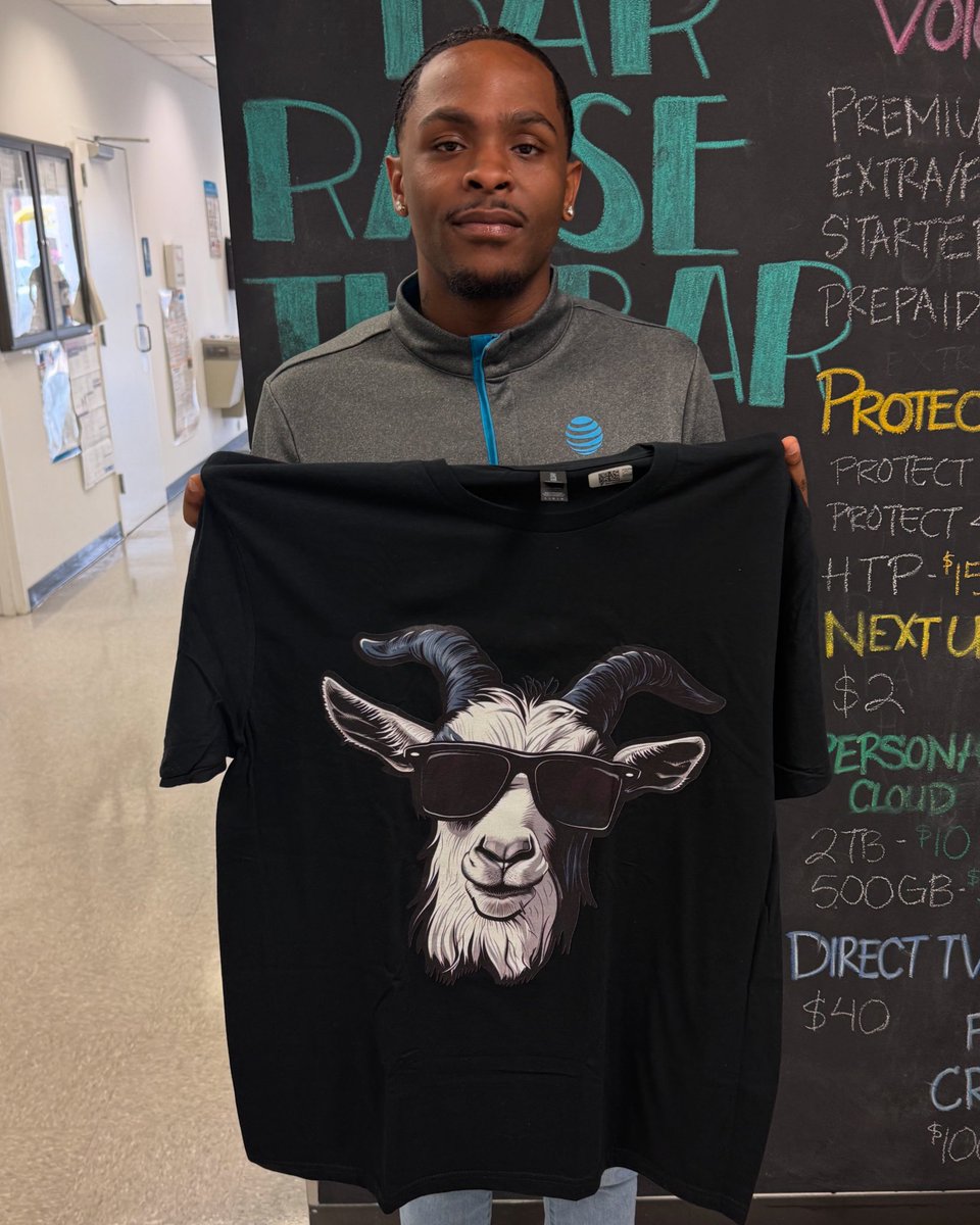 Coach Mel🍃 (@coachmel__) on Twitter photo Shoutout to King for winning the May Fast Start Challenge for the GOATs!🔥🐐👏🏽
He took home a GOAT T-shirt and a $25 gift card to his favorite restaurant!🍽️👕
Great work, King — Let’s Keep the Momentum Going!🚀🥳
#LifeAtATT
<a href="/_DOMination1/">Team_DOMiNation</a> <a href="/SoutheastStates/">Southeast States</a> <a href="/MrsBogier/">Erika T. Bogier</a> Shoutout to King for winning the May Fast Start Challenge for the GOATs!🔥🐐👏🏽
He took home a GOAT T-shirt and a $25 gift card to his favorite restaurant!🍽️👕
Great work, King — Let’s Keep the Momentum Going!🚀🥳
#LifeAtATT
<a href="/_DOMination1/">Team_DOMiNation</a> <a href="/SoutheastStates/">Southeast States</a> <a href="/MrsBogier/">Erika T. Bogier</a>