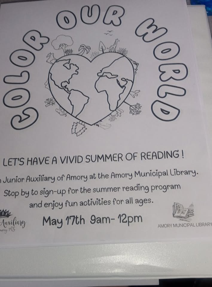 It's finally here! Time to sign up for the #amorymunicipallibrary #summerreadingprogram.  #juniorauxiliaryofamory will be here to help #kickoff the event.  Join us this Saturday, May 17
 from 9-12. #Enjoyfunactivitiesforallages  Many thanks to #JA for their dedicated #service.
