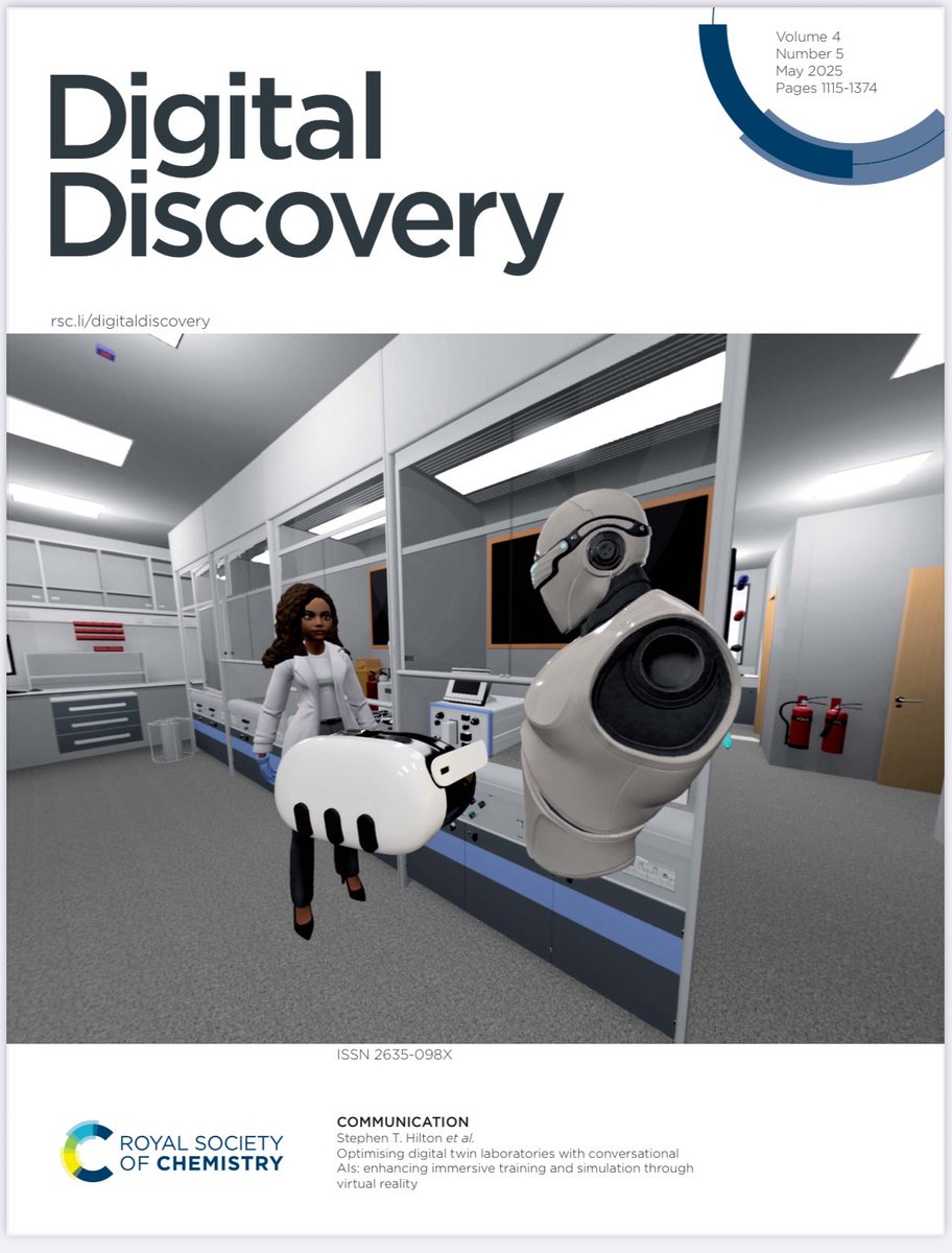 stephen hilton (@hiltonlab) on Twitter photo Really happy to see our research featured on the front of <a href="/digital_rsc/">Digital Discovery</a> - great work on integrating VR and AI by <a href="/mae_taylor1/">Mae Taylor</a> Really happy to see our research featured on the front of <a href="/digital_rsc/">Digital Discovery</a> - great work on integrating VR and AI by <a href="/mae_taylor1/">Mae Taylor</a>