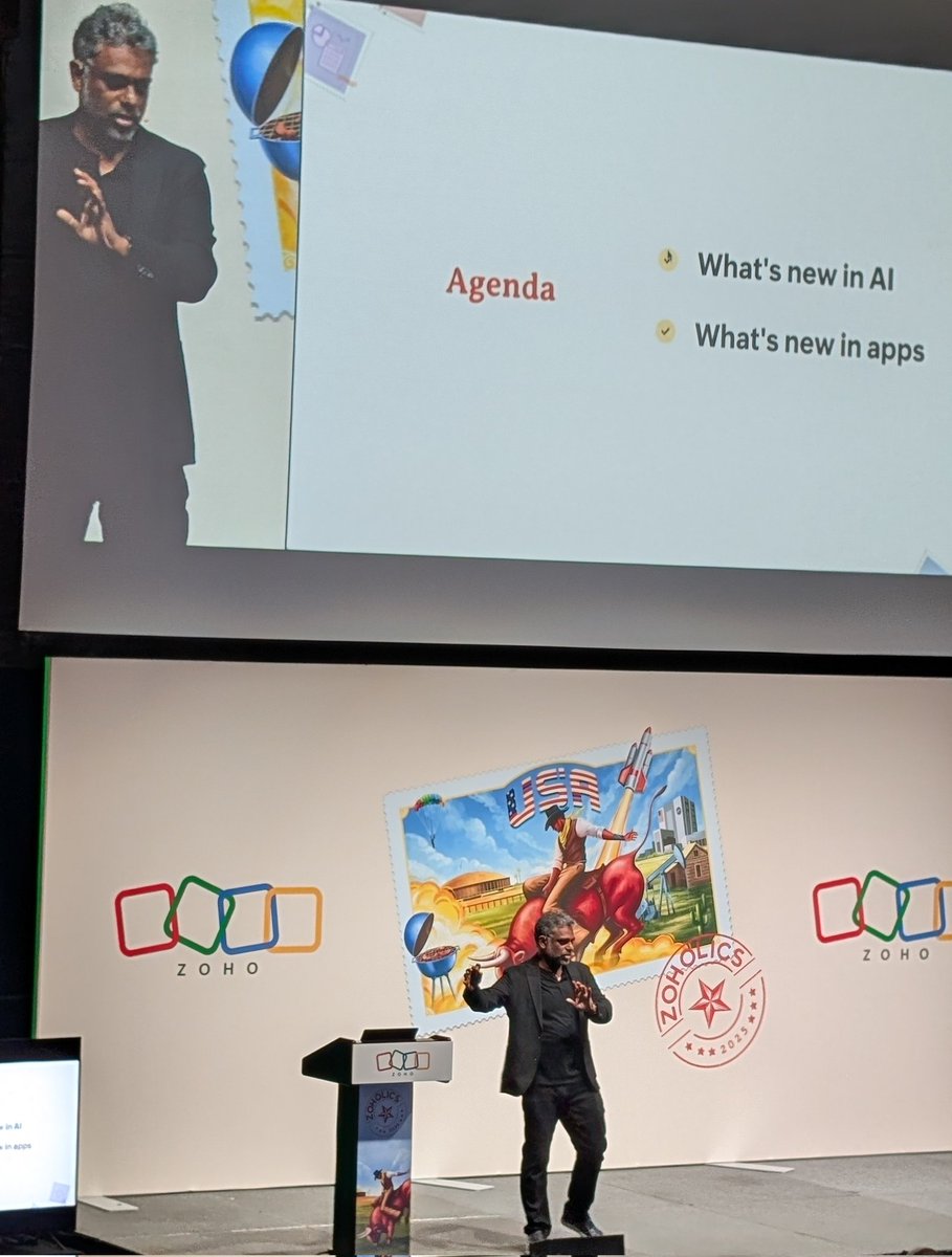 Chitrapandian (@chithu) on Twitter photo #Zoholics 2025, What's New? in #AI and in #Apps by Raju Vagesna, (<a href="/rajuv/">Raju Vegesna</a>) Chief Evangelist, Zoho #Zoholics 2025, What's New? in #AI and in #Apps by Raju Vagesna, (<a href="/rajuv/">Raju Vegesna</a>) Chief Evangelist, Zoho