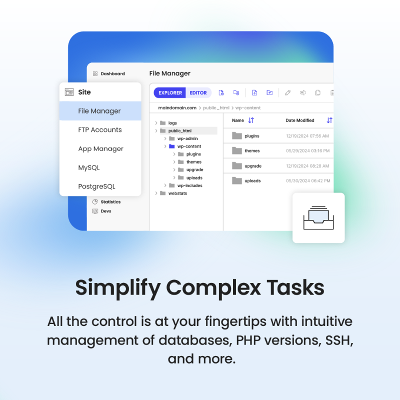 SiteGround's tweet photo. 🚀 Ever dreamt of a panel where you can build and manage multiple websites without the hassle? Enter Site Tools. Try the free demo now and experience firsthand the easier way to manage your clients’ sites: https://t.co/EVOM1m30LX

#WebDevTools #SiteGround #Productivity