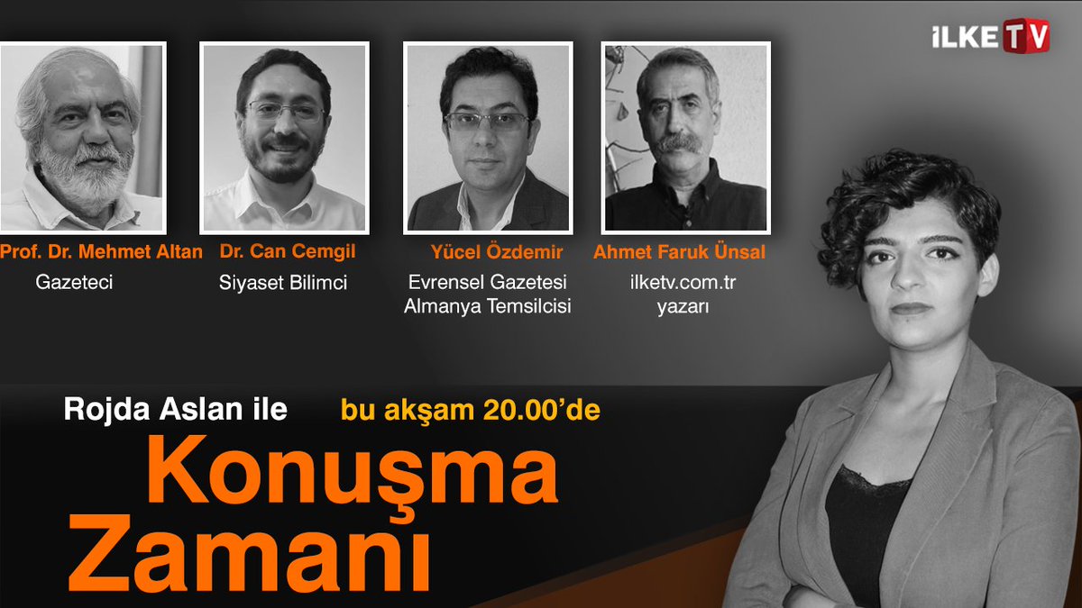 ilketvcomtr's tweet photo. Trump, Suriye’ye yönelik yaptırımları kaldırdığını duyurdu; Erdoğan, Trump, Selman ve Şara görüştü
🔸 Suriye’nin yeniden inşası sürecinde neler değişebilir?
🔸 Türkiye’deki süreç ile yaptırımların kaldırılması arasında bir bağ var mı?
🔸 Uluslararası denklemde Suriye’nin yeri nasıl şekillenecek?

Cumhurbaşkanı Erdoğan: Belediyeler meselesi yeni bir düzene kavuşturulmalı
🔸 Merkezi idare ile yerel yönetimler arasındaki denge yeniden mi kuruluyor?
🔸 Yerel yönetim değişiklikleri, çözüm süreci tartışmalarında nasıl bir rol oynar?
🔸 Türkiye’nin Avrupa Yerel Yönetimler Özerklik Şartı’na ilişkin çekinceleri neler?

Rojda Aslan soruyor; 
Gazeteci Prof. Dr. Mehmet Altan
Siyaset Bilimci Dr. Can Cemgil @CanCemgil 
Evrensel Gazetesi Almanya Temsilcisi Yücel Özdemir @ozdemir_y 
https://t.co/5sm4AiRGMg Yazarı Ahmet Faruk Ünsal yanıtlıyor
 
Konuşma Zamanı bu akşam 20.00’de İlke TV’de