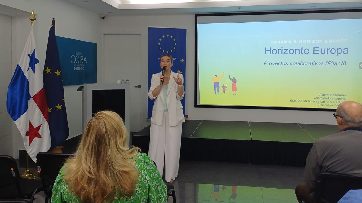 EuraxessLAC's tweet image. El segundo día de los talleres en el @senacyt sobre @HorizonEU presentamos los proyectos colaborativos y la nueva #IniciativaLAC a través de cual los socios panameños🇵🇦 pueden recibir financiamiento excepcionalmente 💪🏻