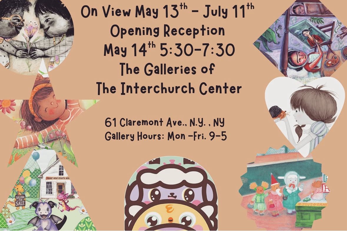NYC friends! Join us tonight for the opening reception of Imaginary Kingdom, a group art show of children’s book illustrators (including me)! 5:30–7:30pm at the Interchurch Center. Chase the rainy gloom away with an evening of  #kidlitart and a peek at my upcoming book! #kidlit