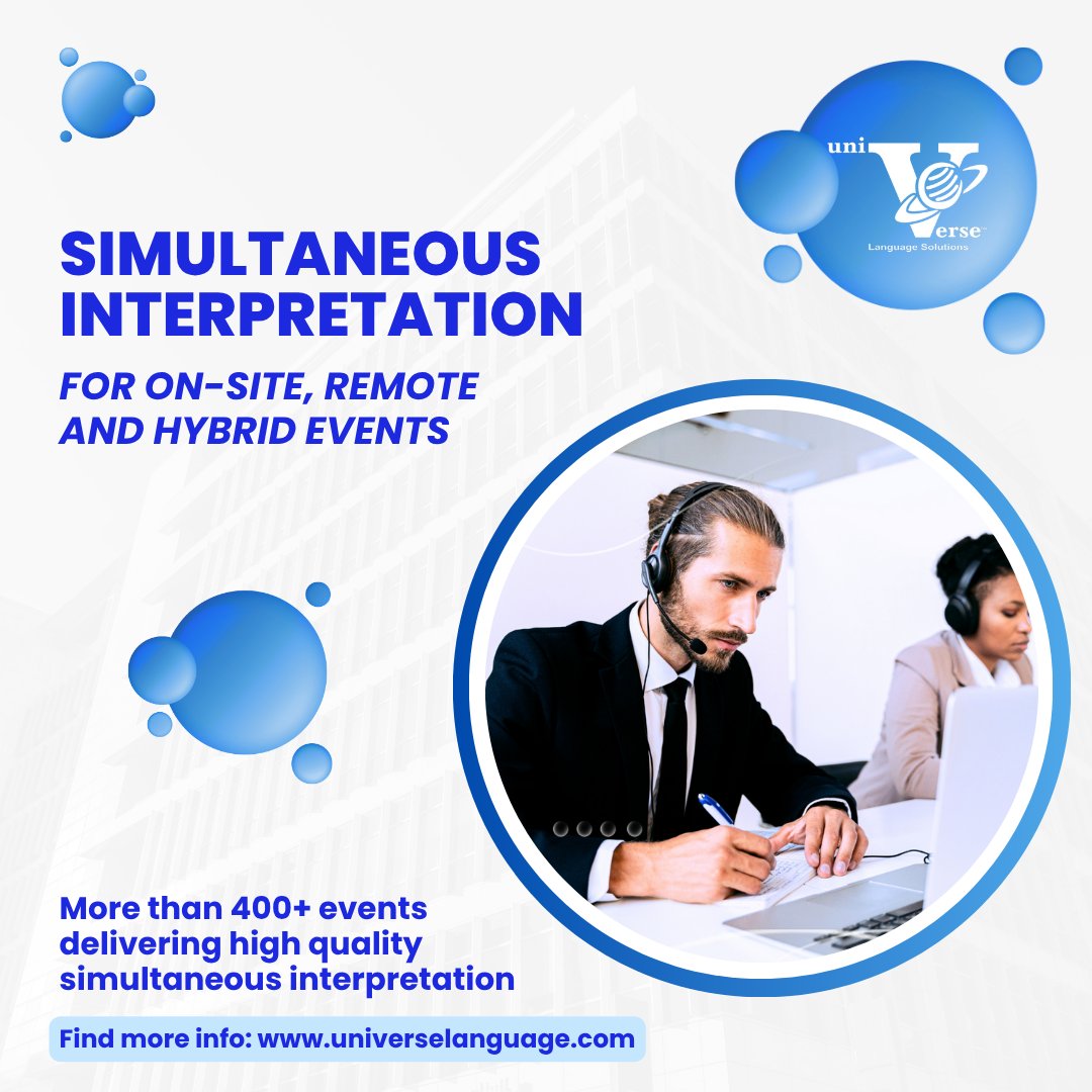 GotInterpreting's tweet photo. Another day, another conference!

We provide flawless Simultaneous Interpretation services for On-site, Remote and Hybrid events!
https://t.co/QI3GqBDDT4
#UniverseLanguageSolutions #pushtotalkconferencemicrophones #simultaneousinterpretation
#OnlineInterpretation https://t.co/4GNxa5TWNq