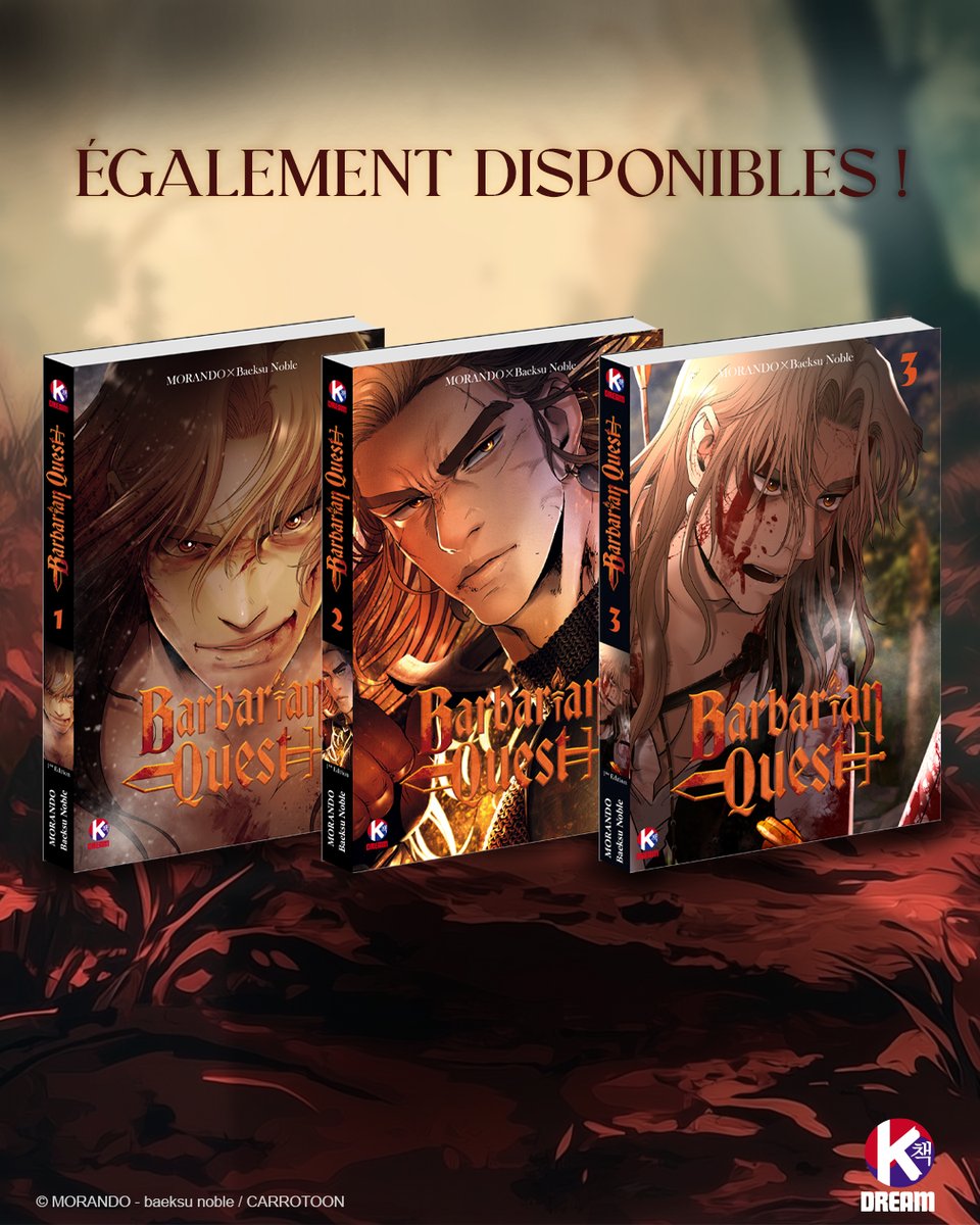ABYstyle (@_abystyle) on Twitter photo ⚔️ Ulrich le mercenaire sans pitié, arrive aux portes de la capitale impériale.
💥 Un seul moyen d’exister face à l’Empereur : frapper les esprits… fort, très fort !
📚 Les 4 tomes de la série sont disponibles en librairie et sur ABYstyle.com
#Webtoon #BarbarianQuest ⚔️ Ulrich le mercenaire sans pitié, arrive aux portes de la capitale impériale.
💥 Un seul moyen d’exister face à l’Empereur : frapper les esprits… fort, très fort !
📚 Les 4 tomes de la série sont disponibles en librairie et sur ABYstyle.com
#Webtoon #BarbarianQuest