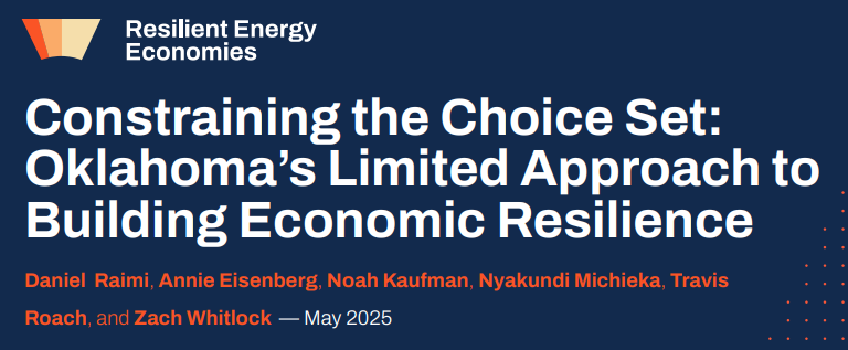 I was lucky to part of this amazing group exploring Oklahoma's plans for future economic resilience given its heavy reliance on the oil and gas industry.  
Here's our summary report (1/3) 
cdn.prod.website-files.com/65f9f863036e7b…