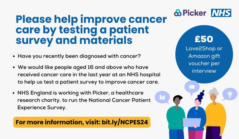 West Midlands Cancer Alliance (@nhs_wmca) on Twitter photo Could you help improve cancer care across England? ๐
The National Cancer Patient Experience Survey helps to understand and improve cancer and tumour care. <a href="/NHSEngland/">NHS England</a> need your help to test, and improve, the survey and materials for the future.
๐ lnkd.in/ghqpe6Qz Could you help improve cancer care across England? ๐
The National Cancer Patient Experience Survey helps to understand and improve cancer and tumour care. <a href="/NHSEngland/">NHS England</a> need your help to test, and improve, the survey and materials for the future.
๐ lnkd.in/ghqpe6Qz