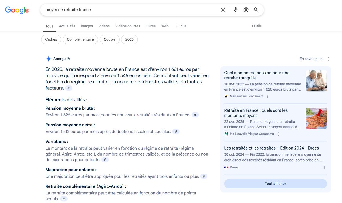 #SEO : vue ce midi sur SEMRush, des snapshots avec des affichages AIO sur des SERP FR. 
Mes questions : 
1/ Une arrivée imminente de AI OVERVIEWS en France !?
2/ ou juste une question de data center de SEMRush qui appelle l'info avec une IP US / autres ?

vous avez des infos ?