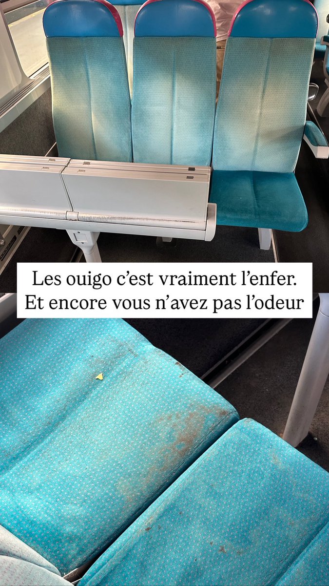 Les <a href="/OUIGO/">OUIGO</a> c’est vraiment l’enfer. Qui a pensé chez vous que 3 personnes serrées c’était une bonne idée? La pire des idées modernes dans le voyage.
