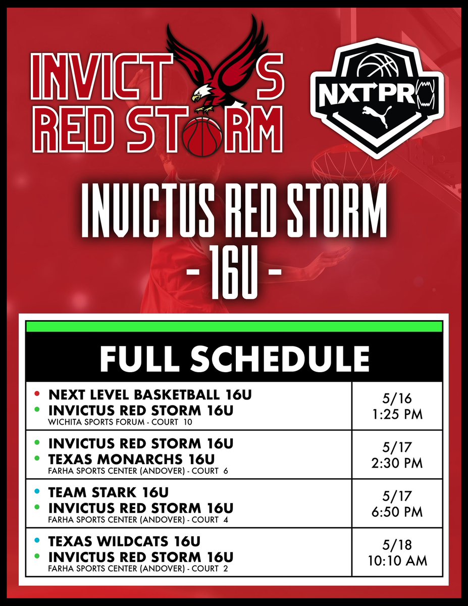 16u ready to go in Wichita, KS live period! Tap in! <a href="/PUMAHoops/">PUMA Basketball</a> <a href="/PRO16League/">PRO16/NXTPRO League</a> <a href="/NxtProHoops/">NXTPRO Hoops</a> 

<a href="/spudd10/">Calvin Nelson</a> <a href="/Coach_DDobard/">CoachD_</a> <a href="/Coachwwarren/">Willie Warren</a> <a href="/JohnRed44092805/">🏀INVICTUS MOTIVATION 🏀</a> 
<a href="/BallSoHardSS/">Ball So Hard</a> <a href="/GDayHoopScout/">🅶🅴🅾🅵🅵🆁🅴🆈 🅳🅰🆈 🆂🆁.</a> 
<a href="/djones8301/">Doug Jones</a> <a href="/ExposureOtr/">OTRExposure</a> <a href="/bigsloan32/">Marcus Sloan</a> 
<a href="/CoachKhalilS/">Khalil Shakir 🏀</a> <a href="/EthanPiechota/">Ethan Piechota</a> <a href="/TreySterner5345/">Trey Sterner</a> 

🦅🔴⛈️