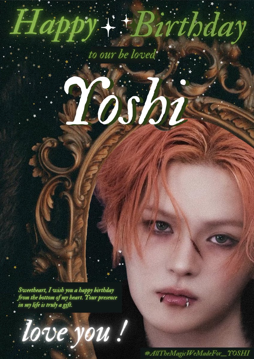 ProjectTH_YOSHI's tweet image. ⊹⠀                       ⠀⠀⠀⠀ ₊
⣠⠶⠛⠻⣷⠞⠛⢶⡄ 
⣿ ⠀⠀⠀⠀⠀ ⠀⣿ 
⠘⣧     to our be loved YOSHi  ✨⠀⠀
⠀⠈⠻⣦⣀⡴⠟⠁ ⠀⠀⠀⠀⠀⊹
₊⠀⠀⠀ ⠉

with our love and magic that we all made wish you are the happiest person in the world, forever and always 🩵…