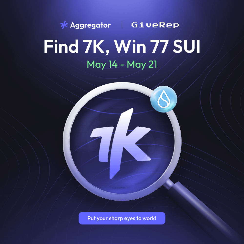 7k_ag_'s tweet image. 🚨 7K Giveaway Alert 🚨

Hey @SuiNetwork frens! 7K just hit a new special milestone, time to celebrate together!

We’re giving away 77 $SUI to 7 LUCKY WINNERS.

Here’s how to enter:
✅ Drop a pic with “7” on the 7K website, or anything showing “7K”
✅ QRT this post and tag…