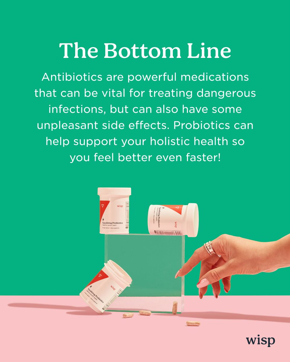 Probiotics help support &amp; replenish your microbiome with good bacteria so your body can maintain a healthy balance and recover from infections 🦠