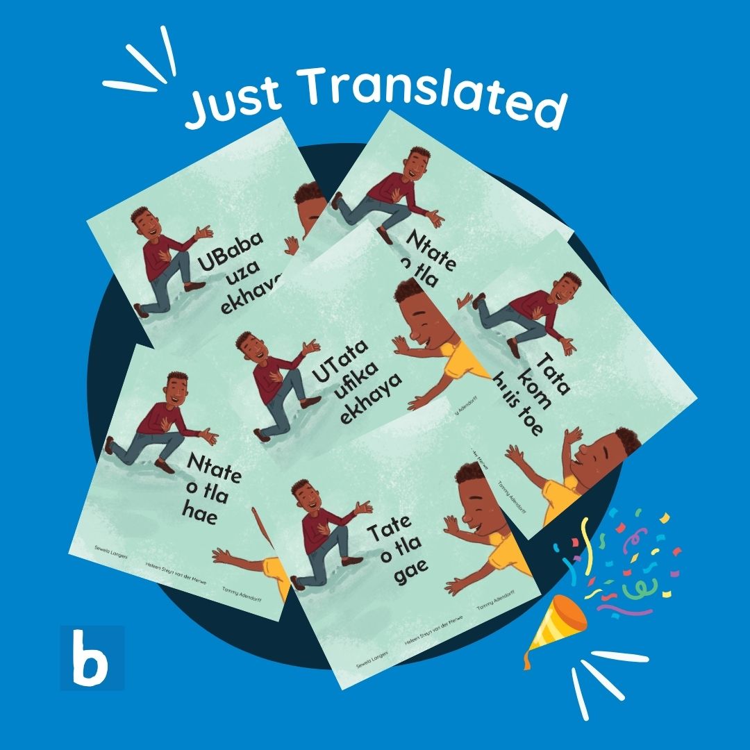 bookdash's tweet image. Enjoy the latest addition of translations to the Book Dash catalogue! 😄We’ve added fresh translations to our children’s storybooks.
Perfect for ages 0–5, these stories spark joy, curiosity, and a love for language from the very start. 💬🌱.

bookdash.org/books/tata-com…

#bookdash
