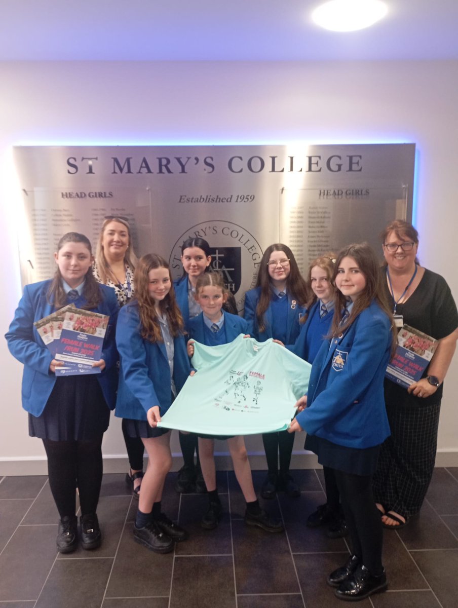 FoyleHospice's tweet image. Our fundraisers, Ailbhe and Noel, were delighted to be invited to St Mary’s College to promote our upcoming Female Walk/Run and our vital Foyle Hospice services!
For more info, contact: Ailbhe@foylehospice.com or noel@foylehospice.com.
#femalewalkrun #foylehospice #contactus