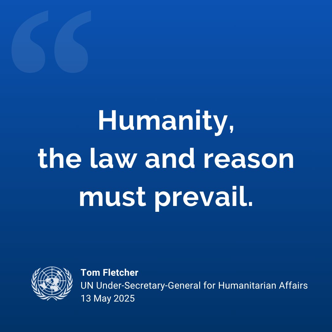 United Nations (@un) on Twitter photo "Humanity, the law and reason must prevail."
Briefing the Security Council on the situation in Gaza, <a href="/UNReliefChief/">Tom Fletcher</a> calls for a ceasefire, an end to the aid blockade and the release of all remaining hostages.
Watch his full remarks: webtv.un.org/en/asset/k18/k… "Humanity, the law and reason must prevail."
Briefing the Security Council on the situation in Gaza, <a href="/UNReliefChief/">Tom Fletcher</a> calls for a ceasefire, an end to the aid blockade and the release of all remaining hostages.
Watch his full remarks: webtv.un.org/en/asset/k18/k…