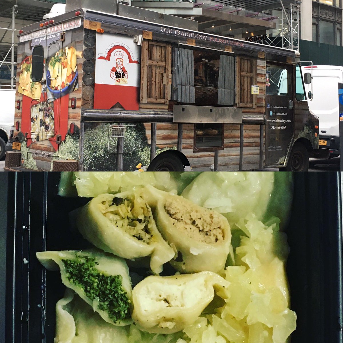 Rain or shine-  Find us on 41st b/w 6th &amp; Broadway in #midtown #Manhattan- right by #BryantPark! #lunch will be calling your name for our classic #Pierogi, Smokin’ Hot Grilled #Kielbasa, Triple Smoked #Bacon, #Spread the #PolishFood word &amp; Happy #Wednesday#TuJestPolska #NYC