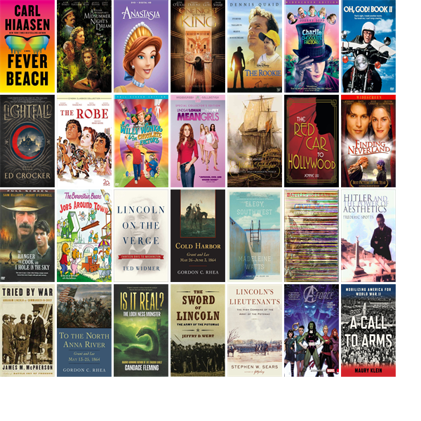 This week the Somerset County Library has 38 new books and 12 new movies.  New items include Fever Beach, A Midsummer Night's Dream, Anastasia, One Night With the King, The Rookie, Charlie and the Chocolate Factory, License to Wed, Lightfall, and The Robe. wowbrary.org/nu.aspx?p=6942…