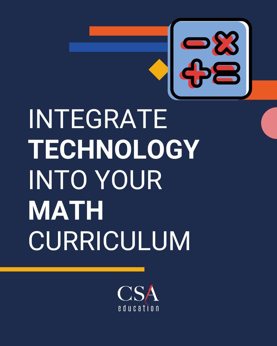 CSAedu's tweet image. Want actionable ways to integrate technology into your math curriculum? ✅ Our recent #CSAedify blog post is packed with practical tips and resources to help you enhance student engagement and achievement. hubs.la/Q03lFk9K0
#MathResources #StudentEngagement #MathSuccess