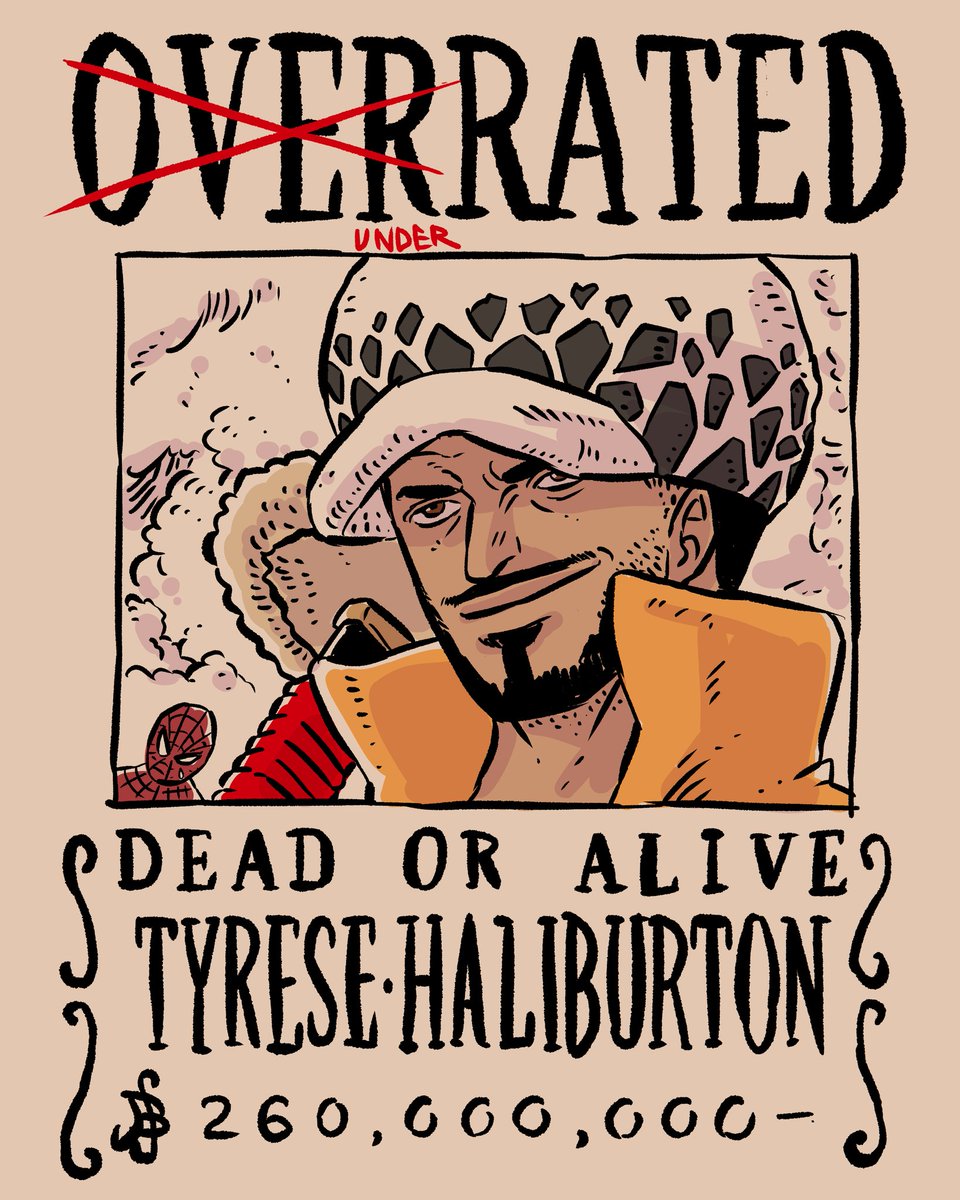 Tyrese Haliburton. #pacers #overrated #trafalgarlaw #ONEPIECE