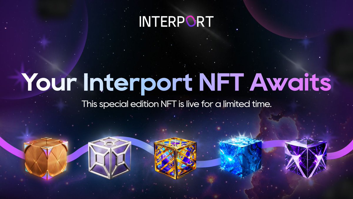 ⚡️ Your Interport NFT Awaits — But Not for Long!

This special edition drop is almost gone.
Claim your Bronze to Diamond NFT now and flex your legacy on-chain.

🎁 Mint now on <a href="/Galxe/">Galxe</a> → app.galxe.com/quest/interpor…
