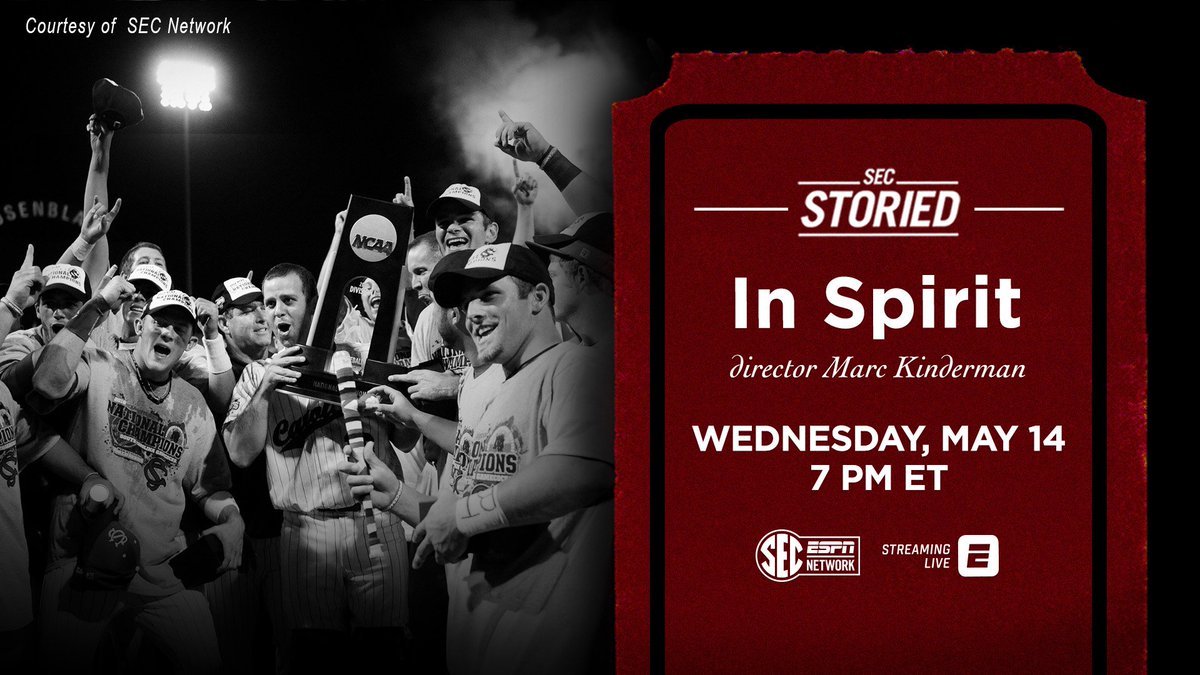 I'm really excited about this. Tonight at 7 PM ET on <a href="/SECNetwork/">SEC Network</a>, the story of South Carolina's back-to-back College World Series championships, the last CWS played at Rosenblatt Stadium and the first played at Charles Schwab Field. There's a lot more to it than just baseball...