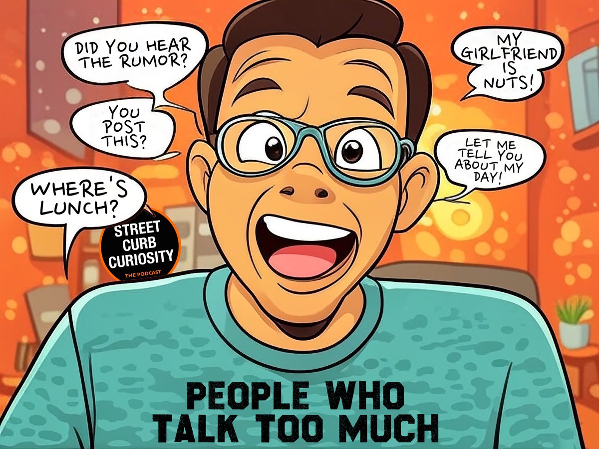 We all know at least one. Someone who won't shut up.  They talk and talk...wait, maybe it's us? A dad joke riddled chat about these fine folks, where we find them, why they talk so much. And a few tips on how you can turn their volume down.
Street Curb Curiosity - The Podcast